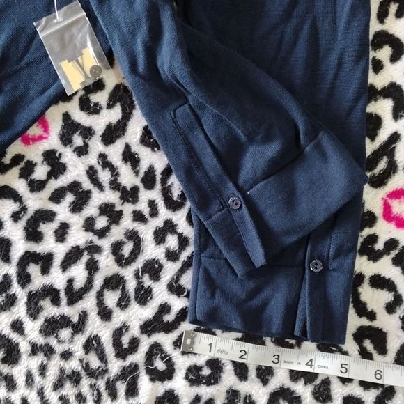 Audrey Talbott Carmel Navy Blue Button Down Cardigan - Picture 16 of 16